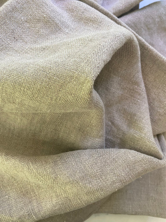 undyed natural linen twill weave| Bath Sheet