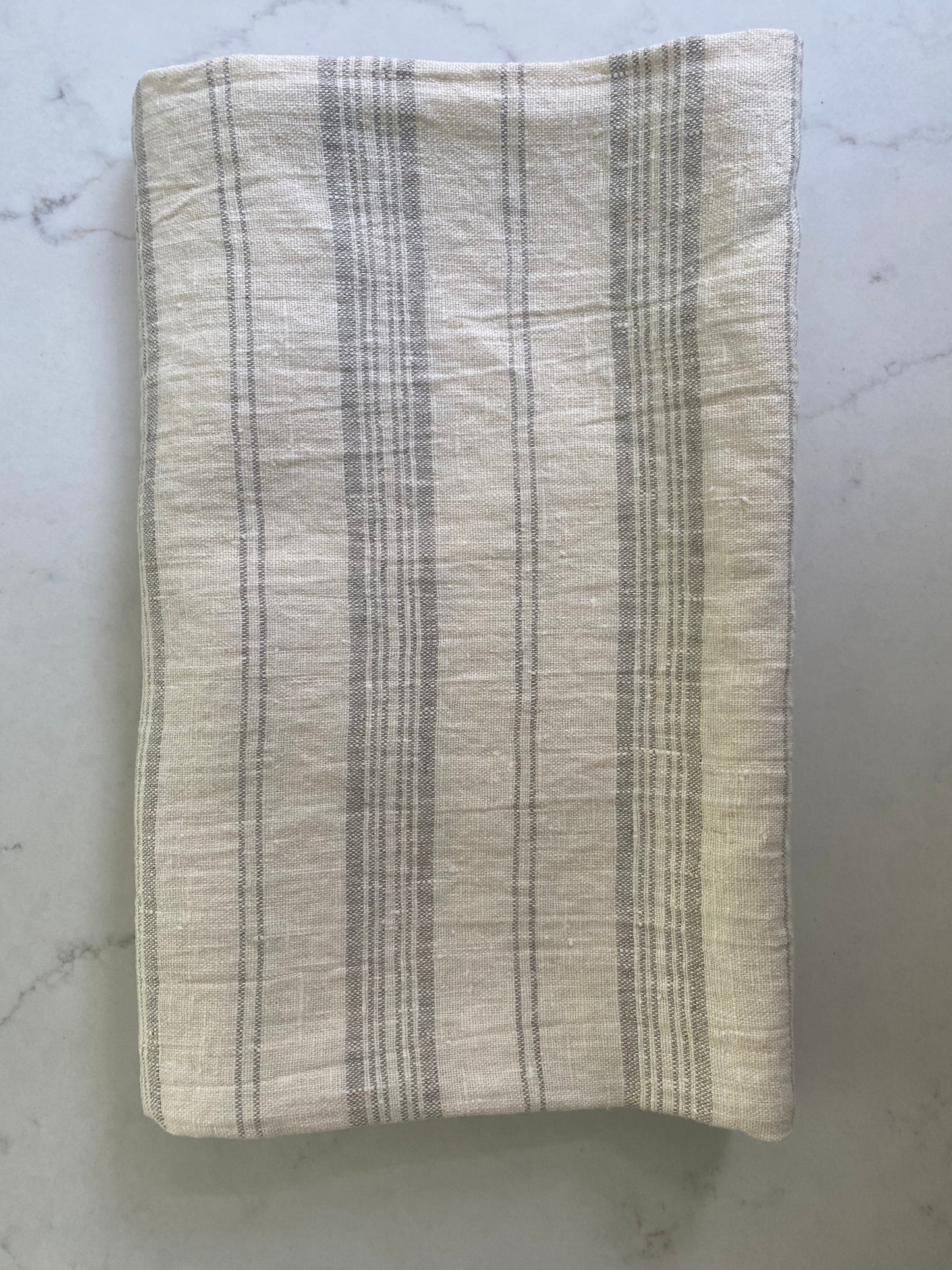 Cream & natural multi stripe | bath sheet