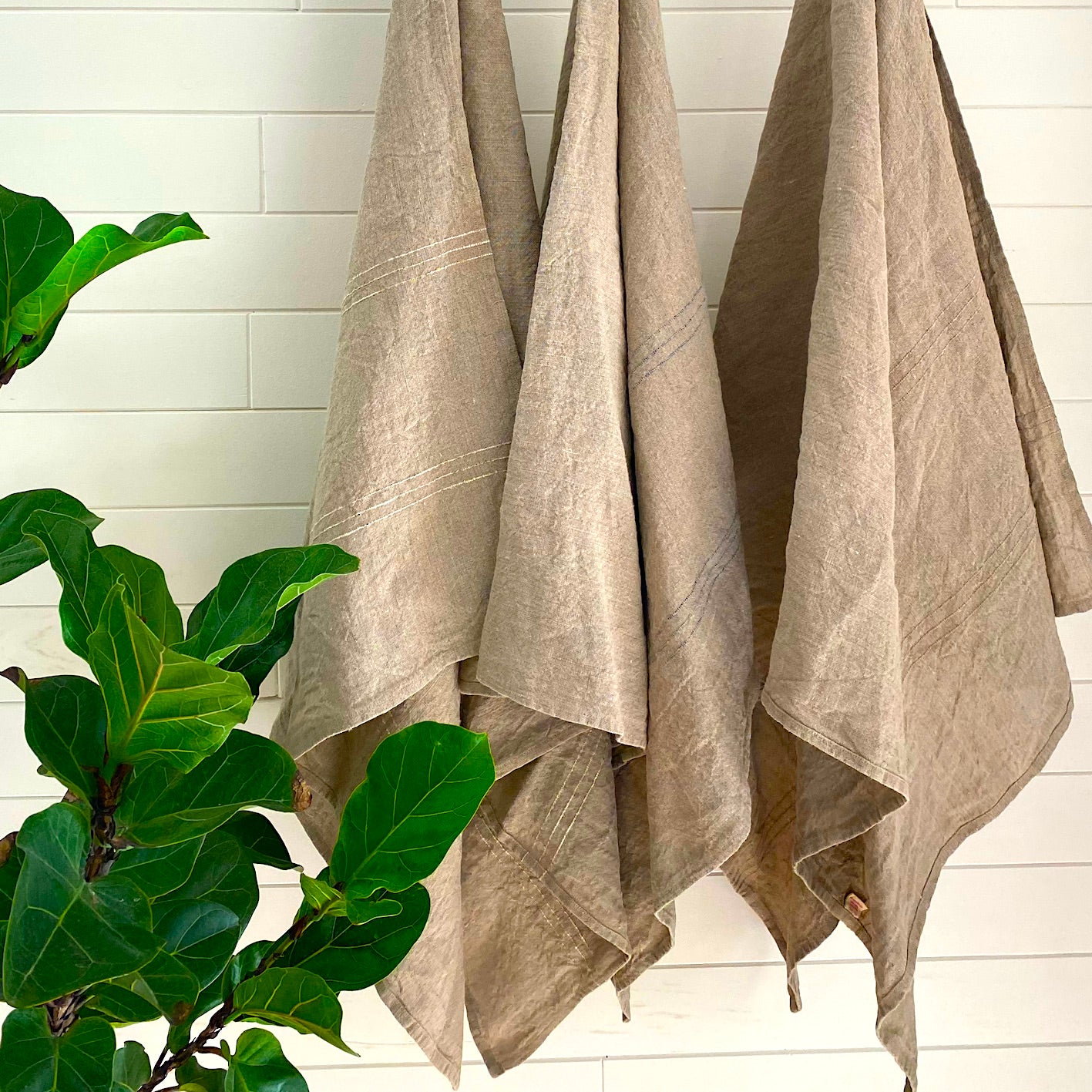 Linen bath towel- Pure, Natural untreated linen