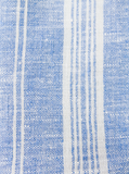 Linen Bath Sheet | Blue & White Striped 2
