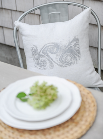 Water | Silk Screen Pillow