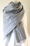 100% pure linen scarf shawl 