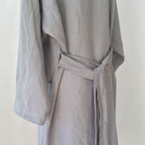UNA' Linen Kimono - grey back view