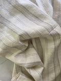 Cream & natural  multi stripe | bath sheet