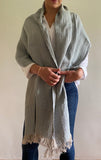 Luca scarf- wrap -gorgeous textured linen