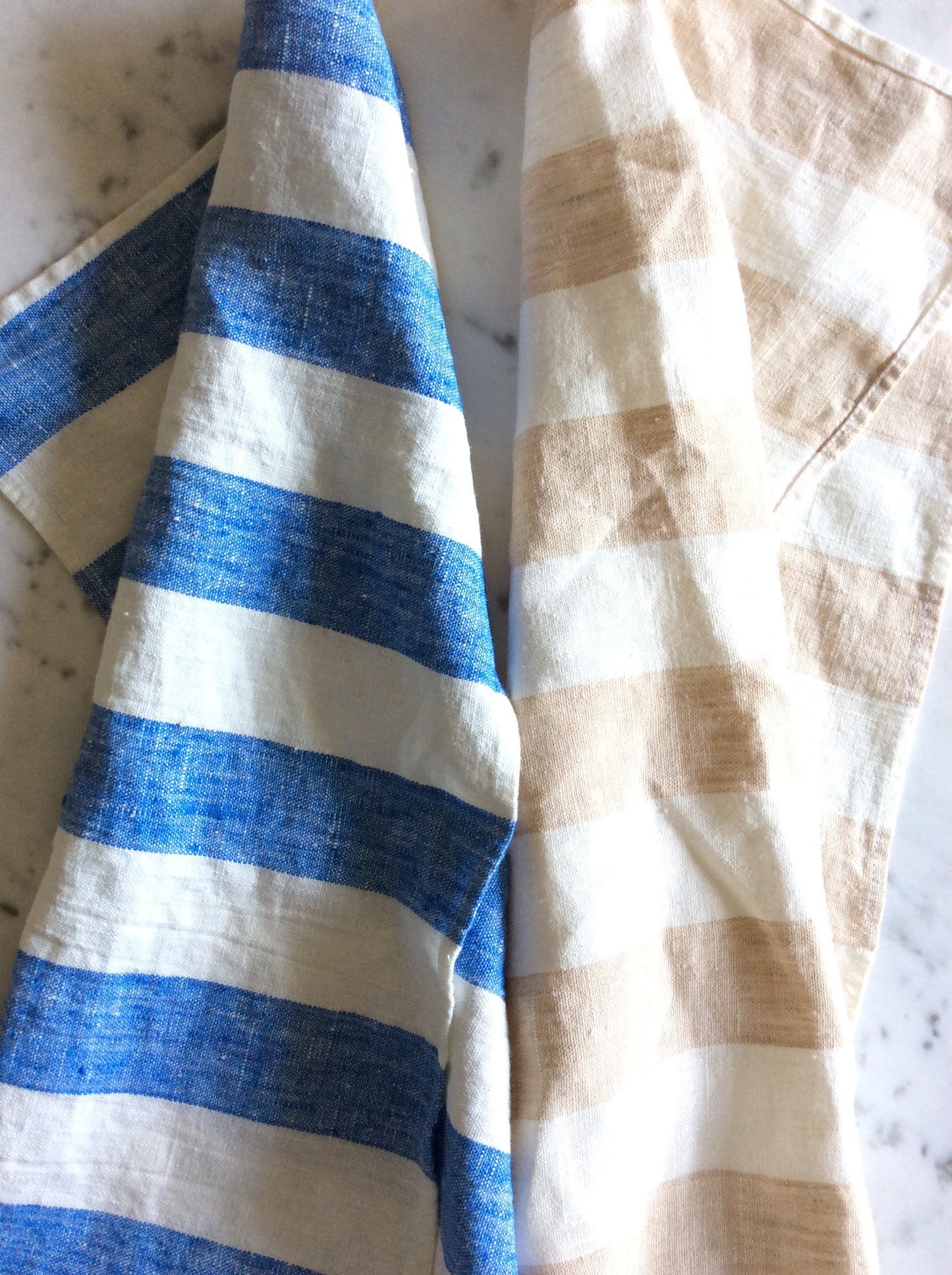 Blue/white striped | linen Tea/Hand Towel