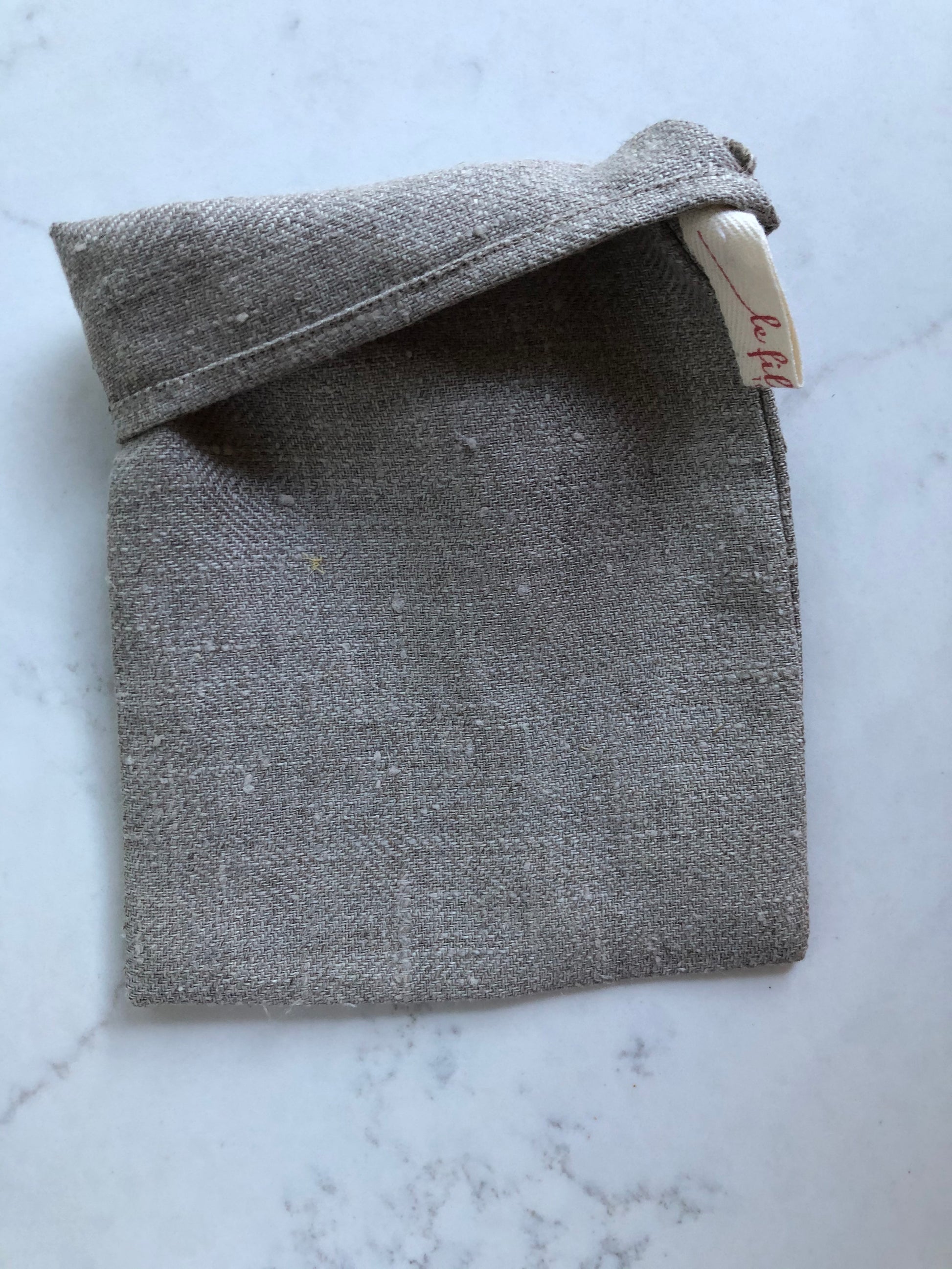 wash mitt 100%. linen Le fil rouge Textiles